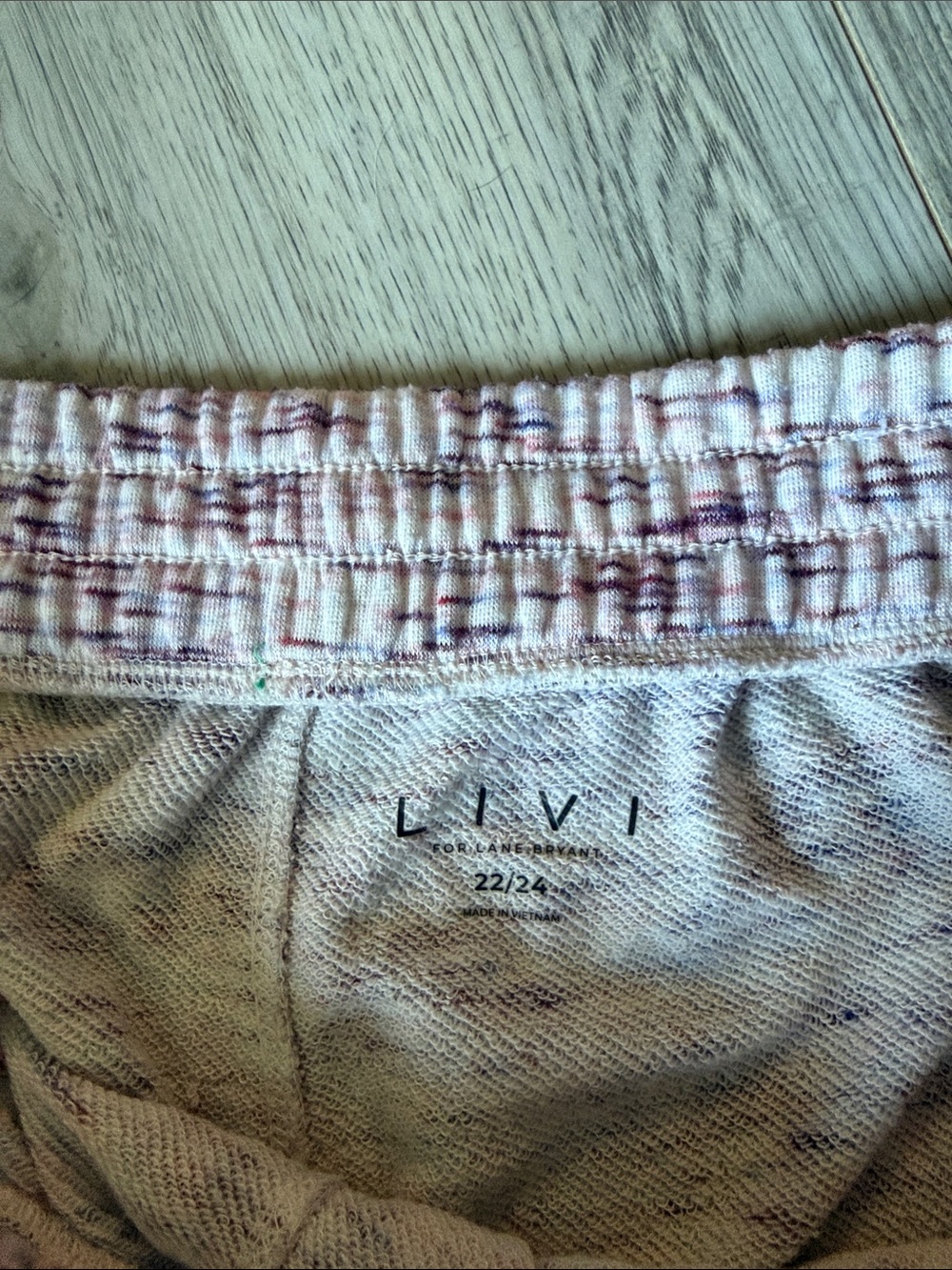 Livi Active Pink Space-Dye Athletic Lounge Shorts - Picture 2 of 3